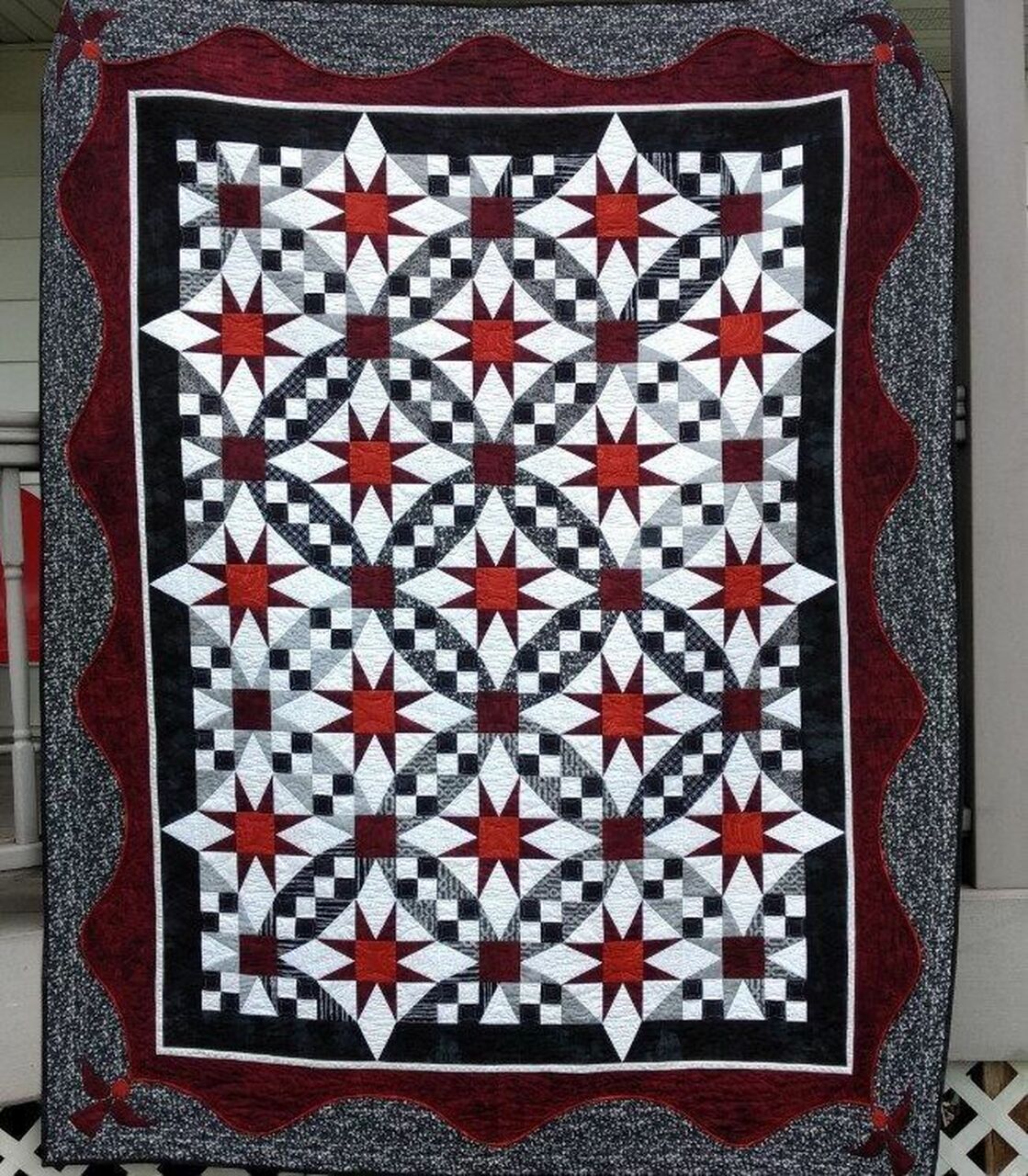 Curve Stars Personalized Quilt Bedding Set, Suitable for Home Decoration and Family Gifts