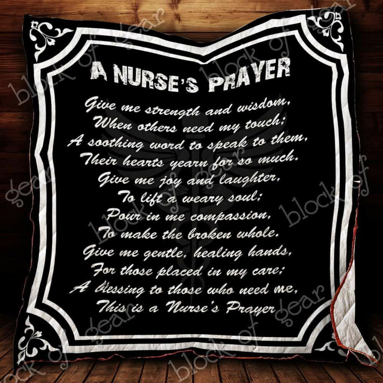 Custom A Nurse's Prayer Quilt Bedding Set - Great for Bedroom Decor and Family Gifts