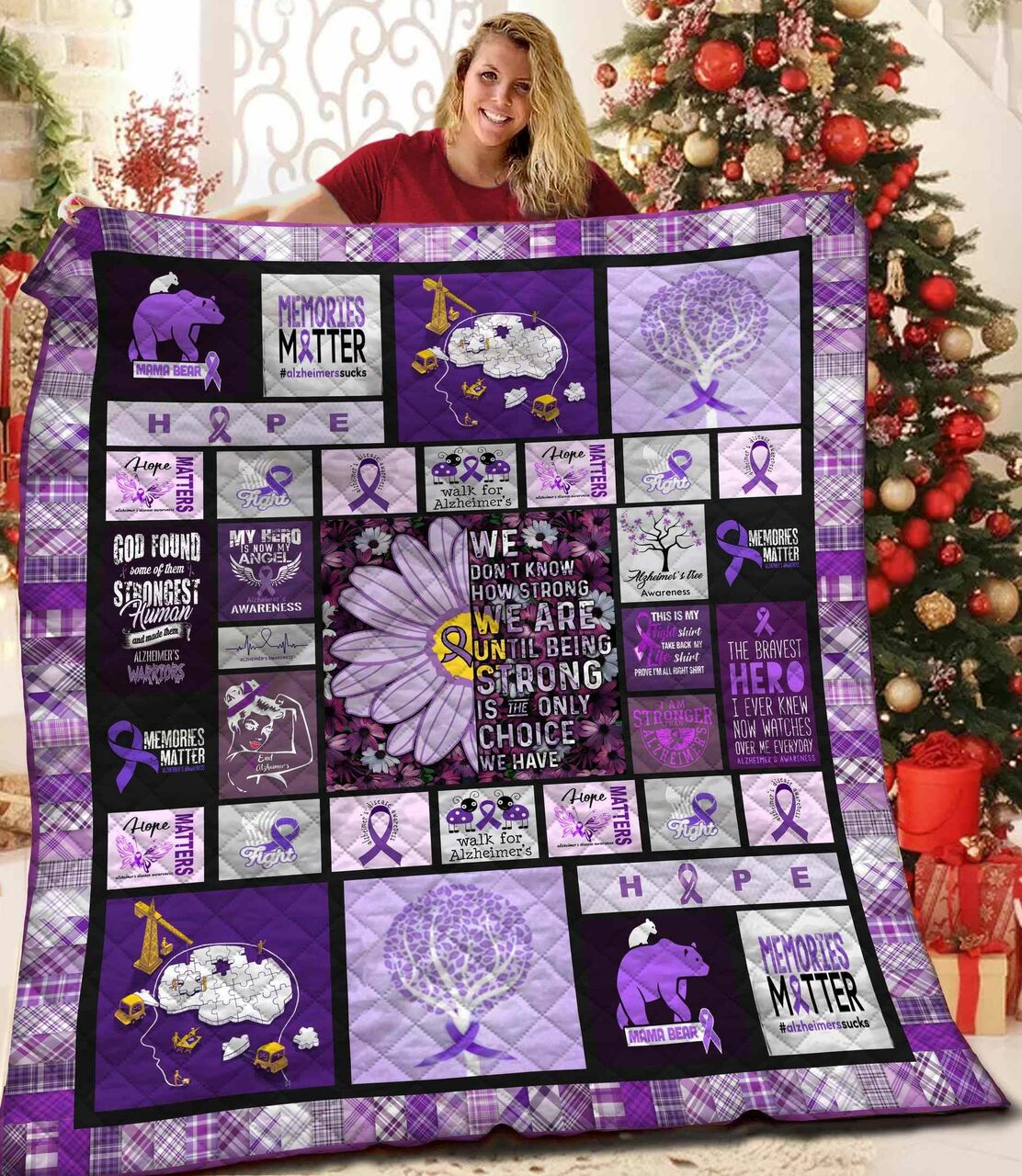 Custom Alzheimer Bedding Set - Perfect for Home Decoration and Family Gifts