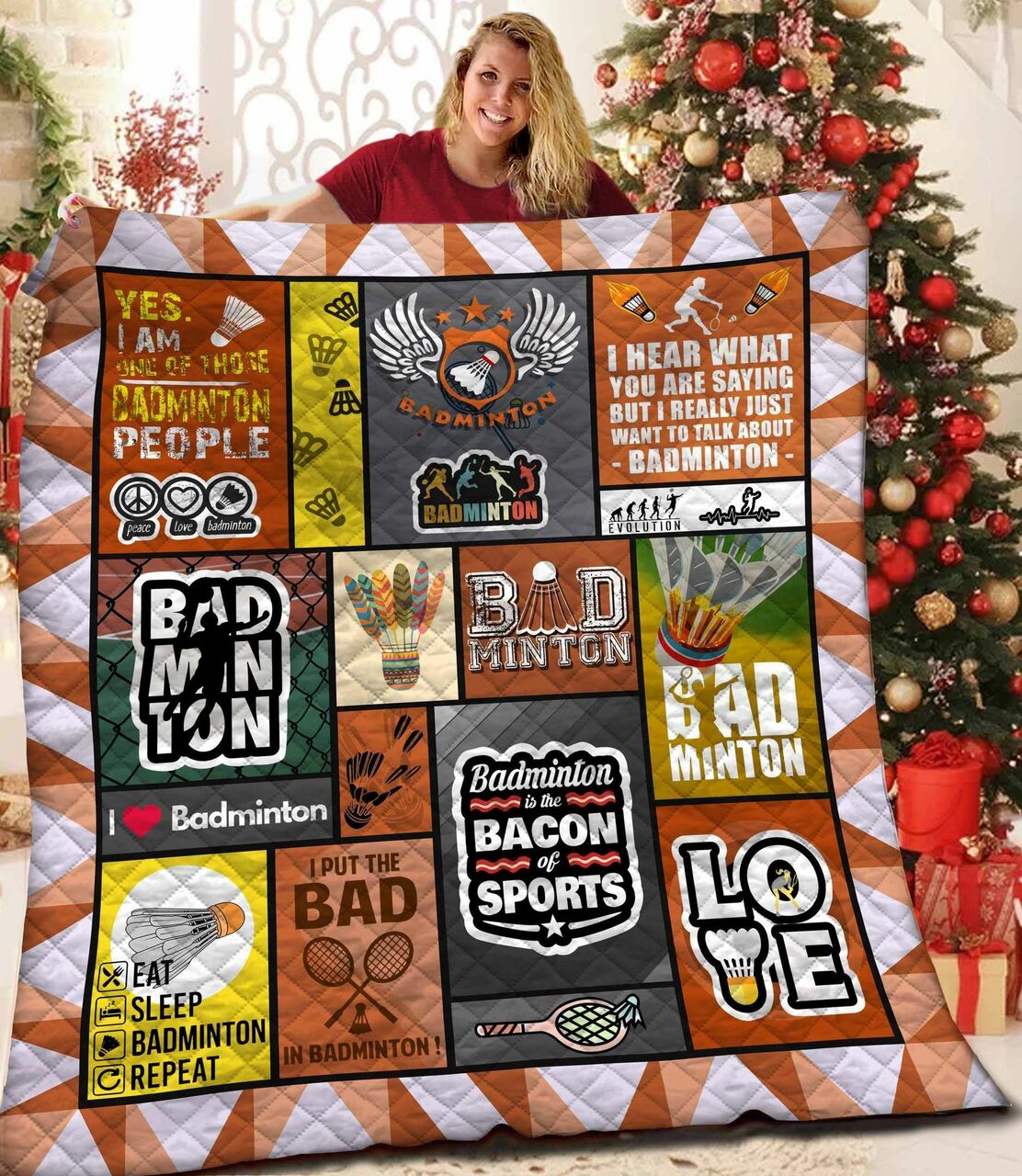 Custom Badminton Bedding Set - Perfect for Home Decoration and Family Gifts