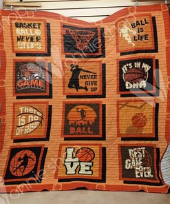 Custom Basketball Quilt Bedding Set Blanket - Gifts for Family and Bedroom Decor
