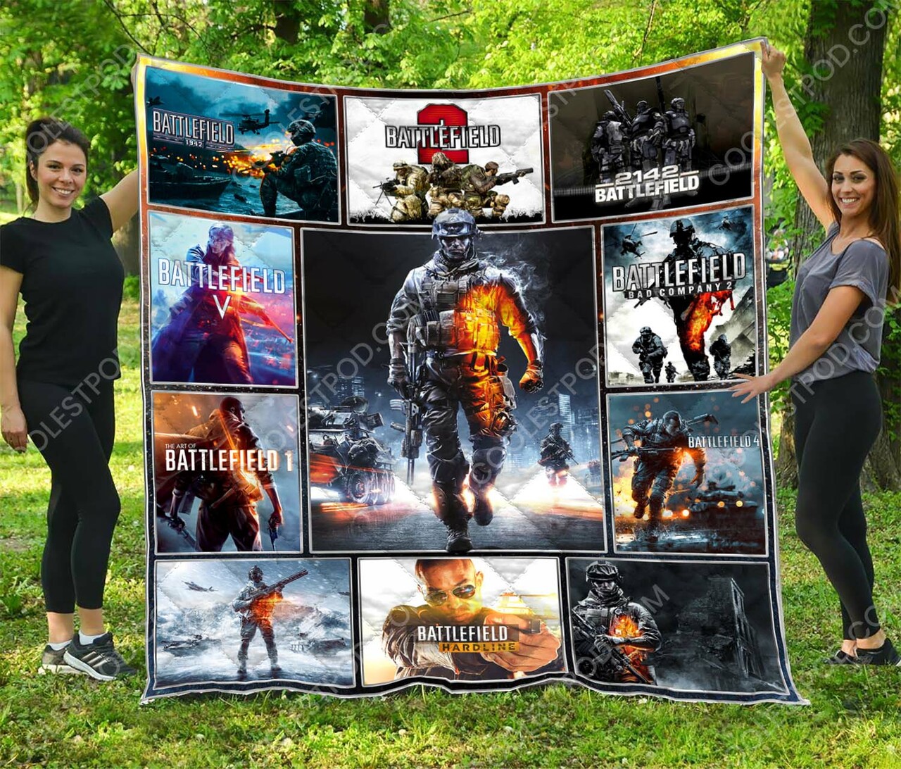 Custom Battlefield Quilt Bedding Set - Great for Bedroom Decoration and Family Gifts