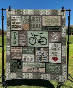 Custom Bicycle Quilt Bedding Set Blanket - Great for Home Decoration and Family Gifts
