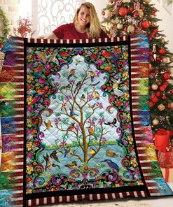 Custom Bird Quilt Bedding Set with Optional Pillowcases for Personalized Home Decor