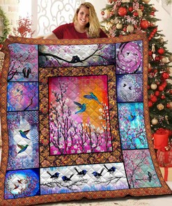 Custom Bird Quilt Bedding Set with Optional Pillowcases for Unique Home Decoration