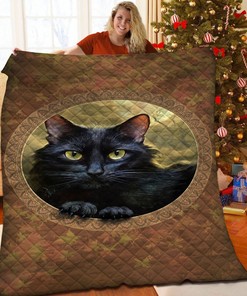 Custom Black Cat Bedding Set - Perfect for Home Decoration and Family Gifts