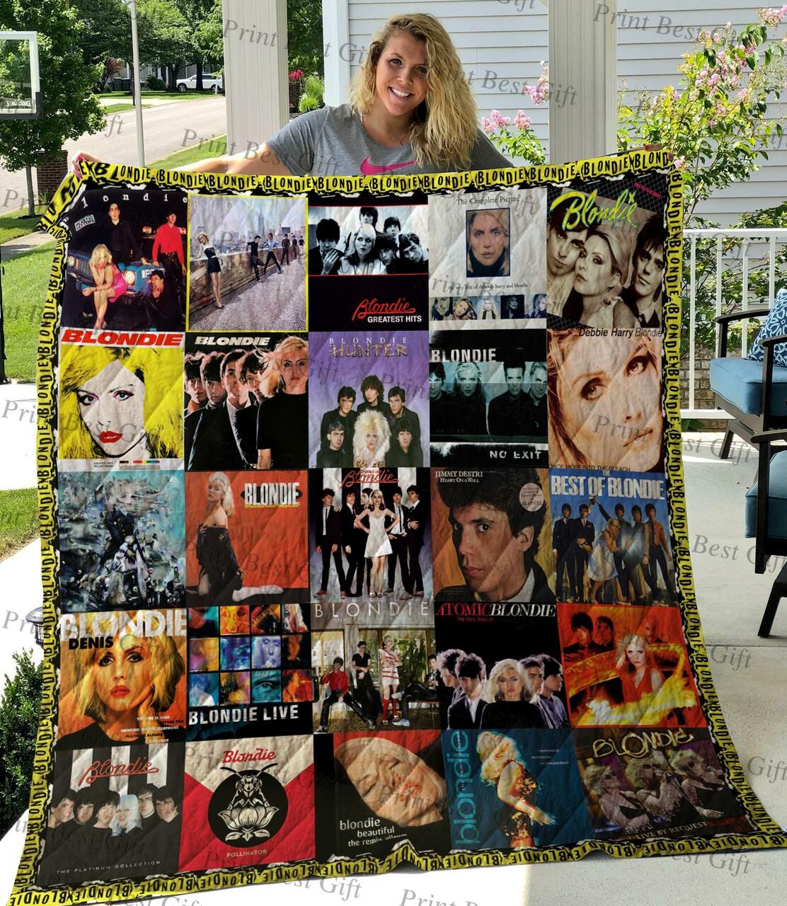 Custom Blondie Quilt Bedding Set Blanket - Great for Bedroom Decoration and Family Gifts