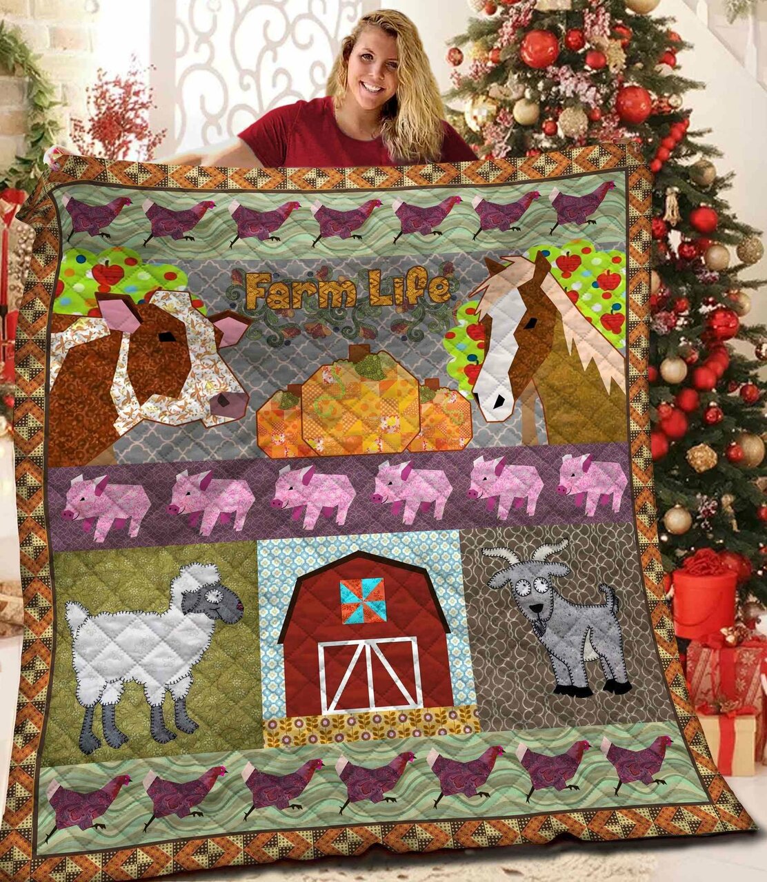 Custom Boat Quilt Bedding Set - Perfect for Home Decoration or Picnics
