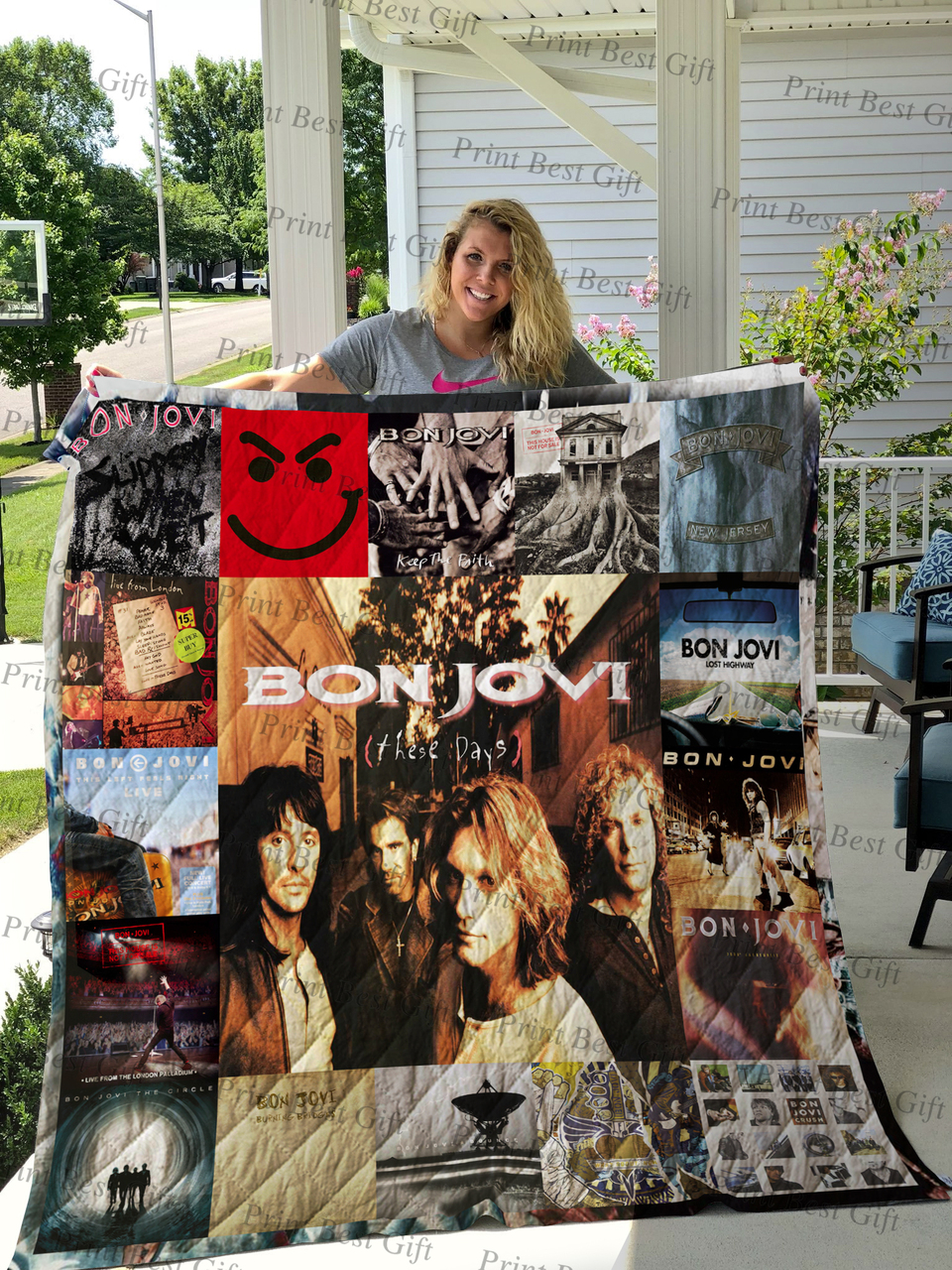 Custom Bon Jovi Bedding Set Blanket - Great for Home Decoration and Family Gifts