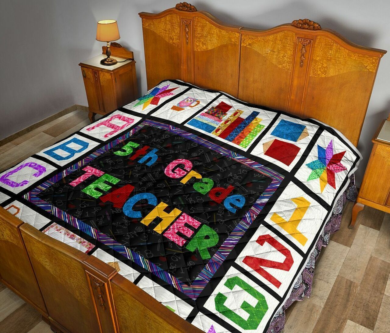 Custom Book Eyeglasses Quilt Bedding Set - Great for Bedroom Decor and Family Gifts