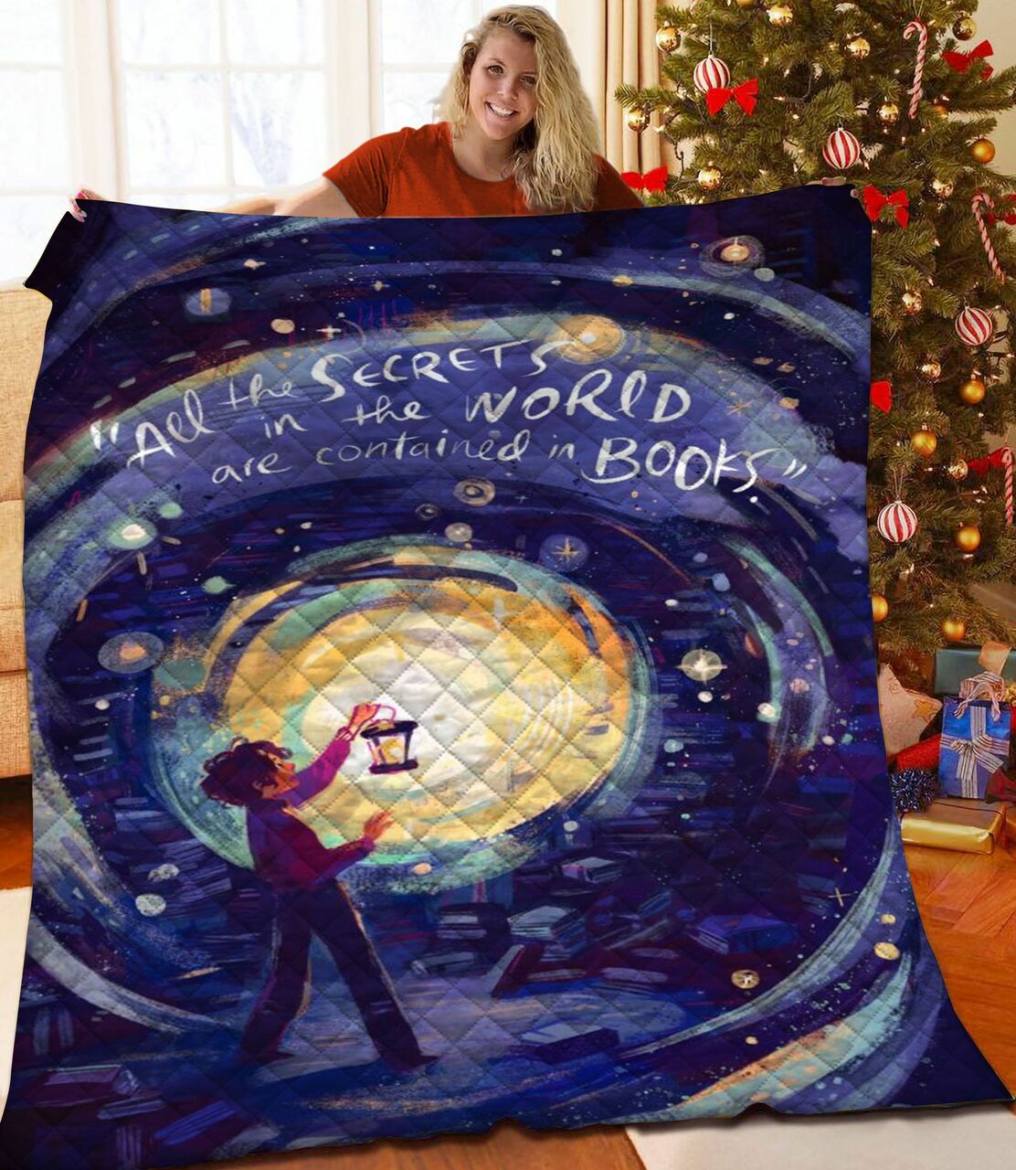 Custom Book Quilt Bedding Set with Optional Pillowcases for Personalized Gifts
