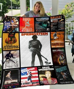 Custom Bruce Springsteen Quilt Bedding Set Blanket - Great for Bedroom Decoration and Family Gifts