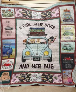 Custom Bug Car Quilt Bedding Set Blanket - Great for Home Decoration and Family Gifts