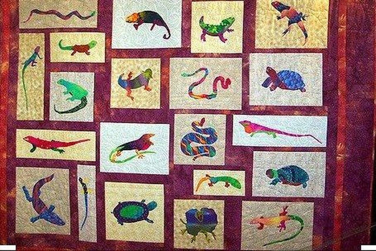 Custom Chameleon Quilt Bedding Set Blanket for Home Decoration and Family Gifts