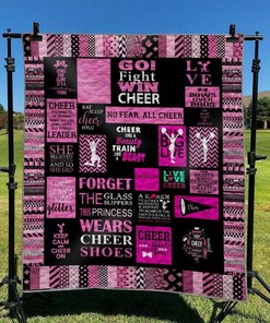 Custom Cheerleading Quilt Blanket Bedding Set - Great Gifts for Fans and Family