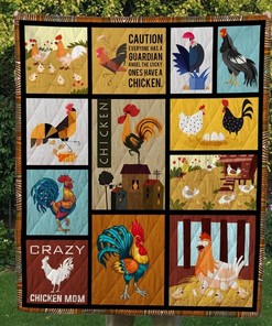 Custom Chicken Quilt Bedding Set: Add Your Name or a Special Quote
