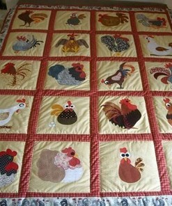 Custom Chicken Quilt Bedding Set: Personalize with Your Own Name or Quote