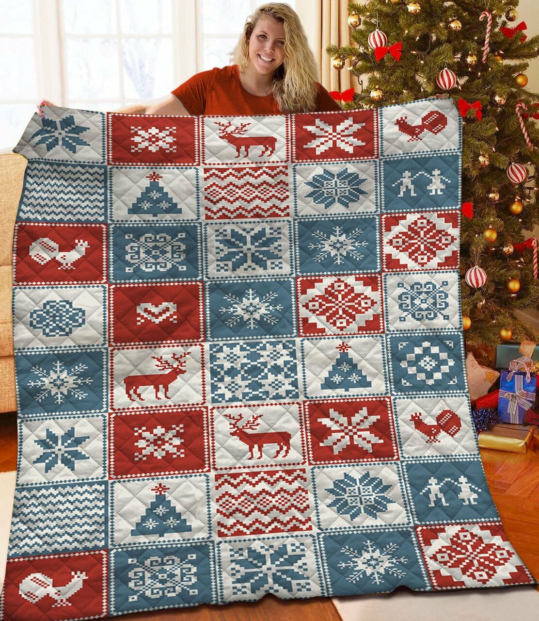 Custom Christmas Bedding Set, Perfect for Bedroom Decor and Family Gifts