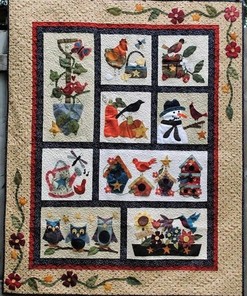 Custom Christmas Quilt Bedding Set, Great for Family Gift