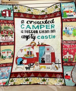 Custom Christmas Quilt Blanket Bedding Set for Picnic and Family Gifts