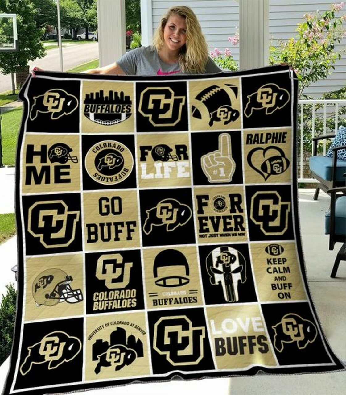 Custom Colorado Buffaloes Quilt Blanket Bedding Set - Suitable for Home Decoration and Gifts for Fans