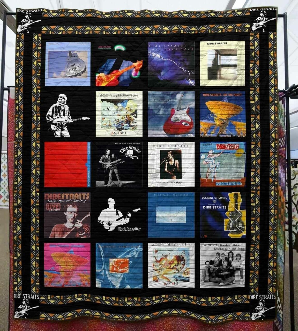 Custom Dire Straits Blanket Quilt Bedding Set - Great for Bedroom Decor and Family Gifts