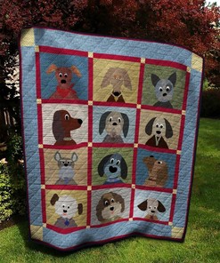 Custom Dog Bedding Set Quilt Blanket - Perfect for Bedroom Decor and Family Gifts