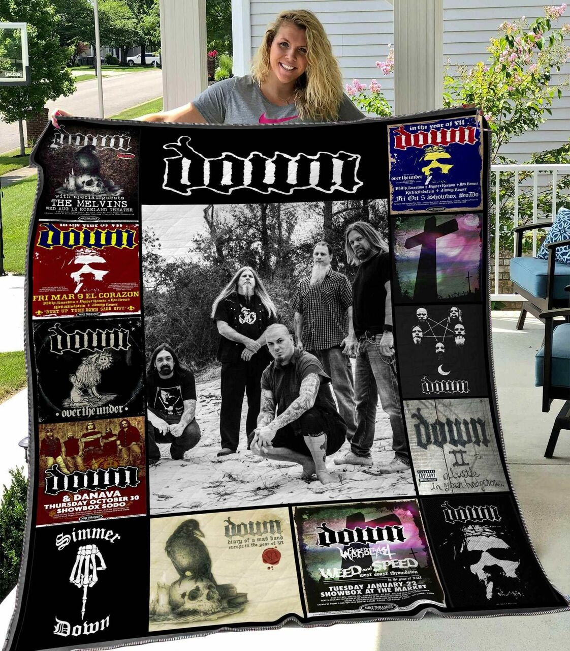 Custom Down Band Blanket Quilt Bedding Set for Home Decoration and Family Gifts