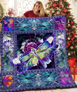 Custom Dragonfly Blanket, Ideal for Bedroom Decor and Family Gifts