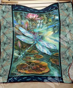 Custom Dragonfly Quilt Bedding Set Blanket for Picnic and Family Gifts
