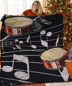 Custom Drum Quilt Bedding Set - Perfect for Home Decoration or Picnics