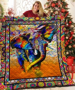 Custom Elephant Quilt Bedding Set for Family