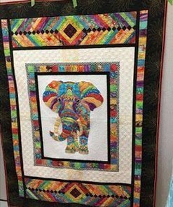 Custom Elephant Quilt Bedding Set with Optional Name Personalization