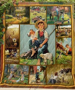 Custom Farm Quilt Bedding Set - Perfect for Home Decoration or Picnics