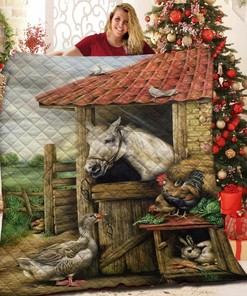 Custom Fire Quilt Bedding Set - Perfect for Home Decoration or Picnics