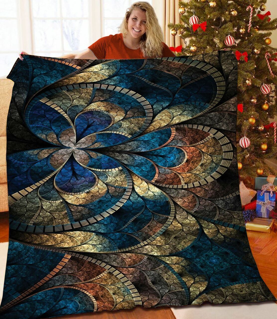 Custom Florida Quilt Bedding Set for the Bedroom, Personalized Gifts for Family