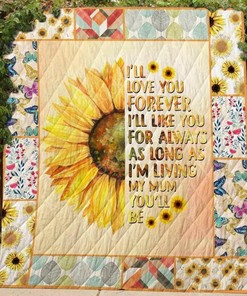 Custom For Mum Personalized Quilt Bedding Set for Home Decor and Family Gifts