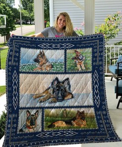 Custom German Shepherd 5 Quilt Blanket Bedding Set for Home Decoration and Family Gifts
