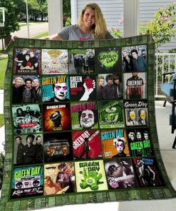Custom Green Day Quilt Blanket Bedding Set for Picnic and Family Gifts