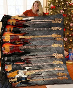 Custom Guitar Bedding Set - Printed with Your Customized Message