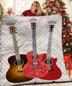 Custom Guitar Bedding Set - Printed with Your Sentimental Message