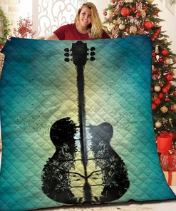 Custom Guitar Bedding Set with Personalized Name for Home and Outdoor Activities