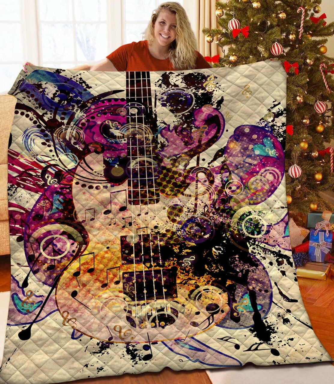 Custom Guitar Quilt Bedding Set - Add Your Personal Touch to Your Room