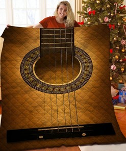 Custom Guitar Quilt Bedding Set - Personalize with Your Favorite Song Lyric