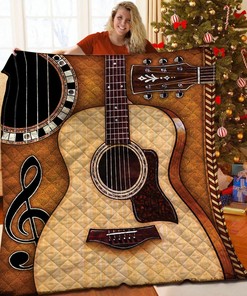 Custom Guitar Quilt Bedding Set for a Special and Thoughtful Family Gift