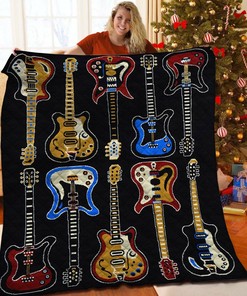 Custom Guitar Theme Bedding Set for a Personalized and Unique Bedroom Decor