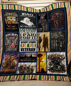Custom Gulf War Veteran Quilt Bedding Set Great for Bedroom Decor and Family Gifts