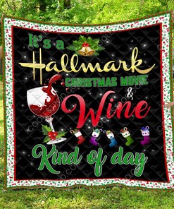 Custom Hallmark And Wine Quilt Bedding Set for Home Decoration and Family Gifts