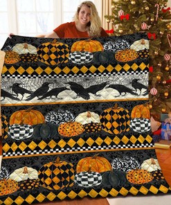 Custom Halloween Bed Set with Pillow Shams - Perfect for Bedroom Decor and Family Gifts