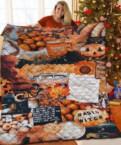 Custom Halloween Quilted Bedding - Perfect for Bedroom Decor and Family Gifts